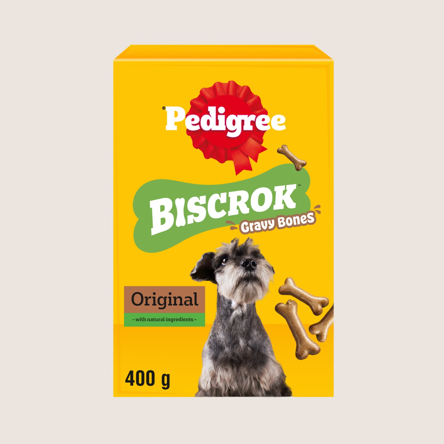 Pedigree BISCROK Gravy Bone Biscuits Dog Treats&nbsp No Artificial Additives 400g