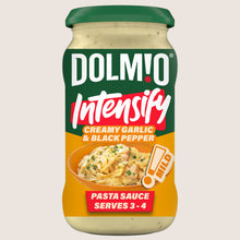Dolmio Intensify Pasta Sauce Mild Creamy Garlic & Black Pepper No Artificial Additives 390g