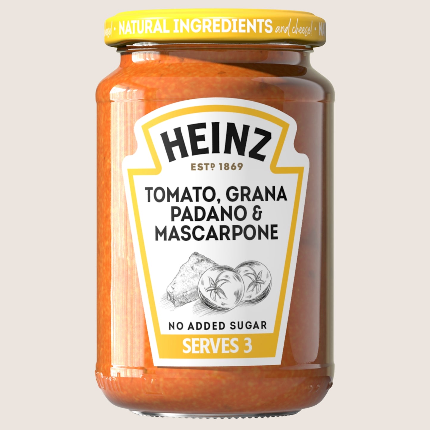 Heinz Tomato Grana Padano Mascarpone Pasta Sauce No Added Sugar 350G
