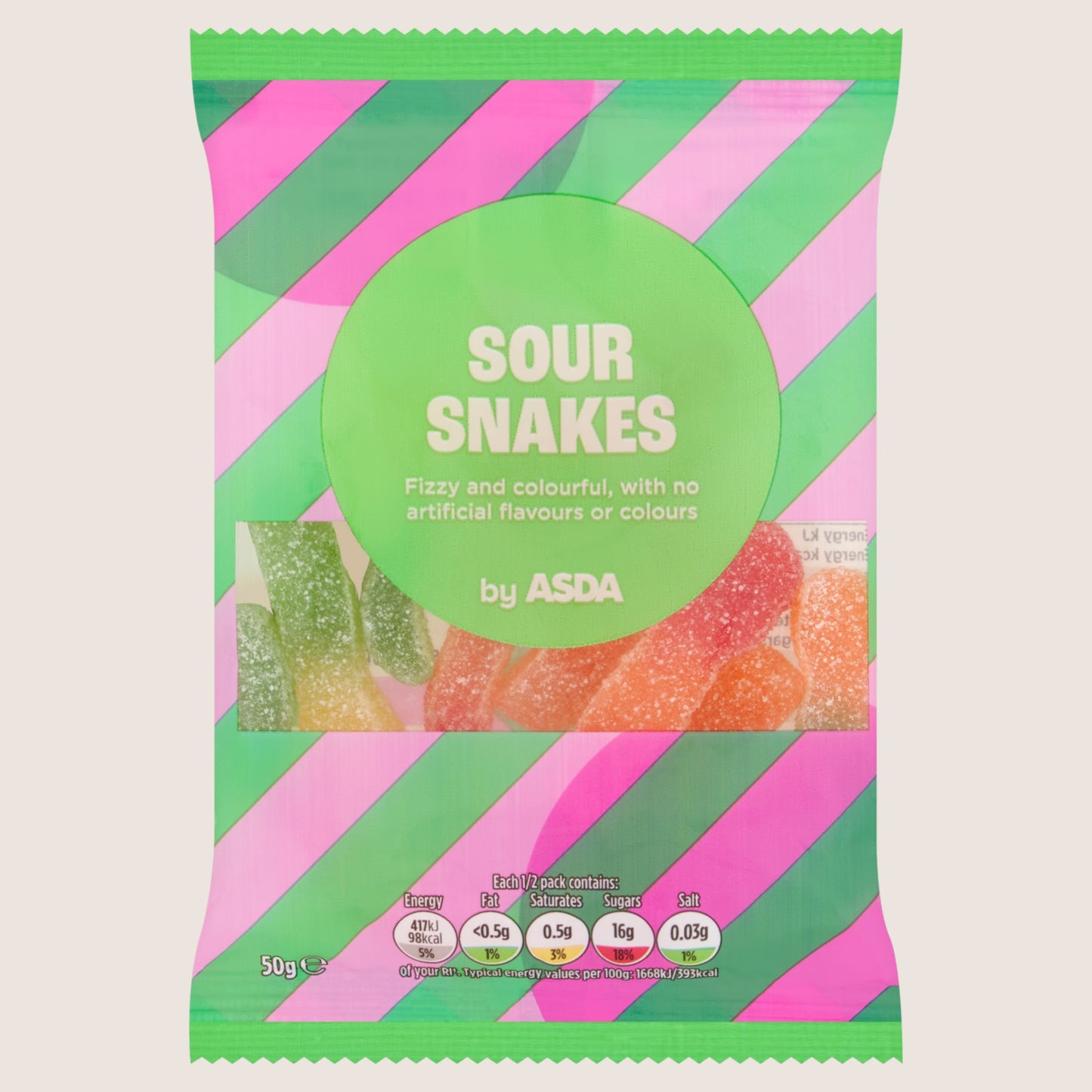 ASDA Sour Snakes 50g