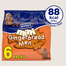 McVitie's Mini Gingerbread Men Biscuits Free From Artificial Additives 6 x 19g