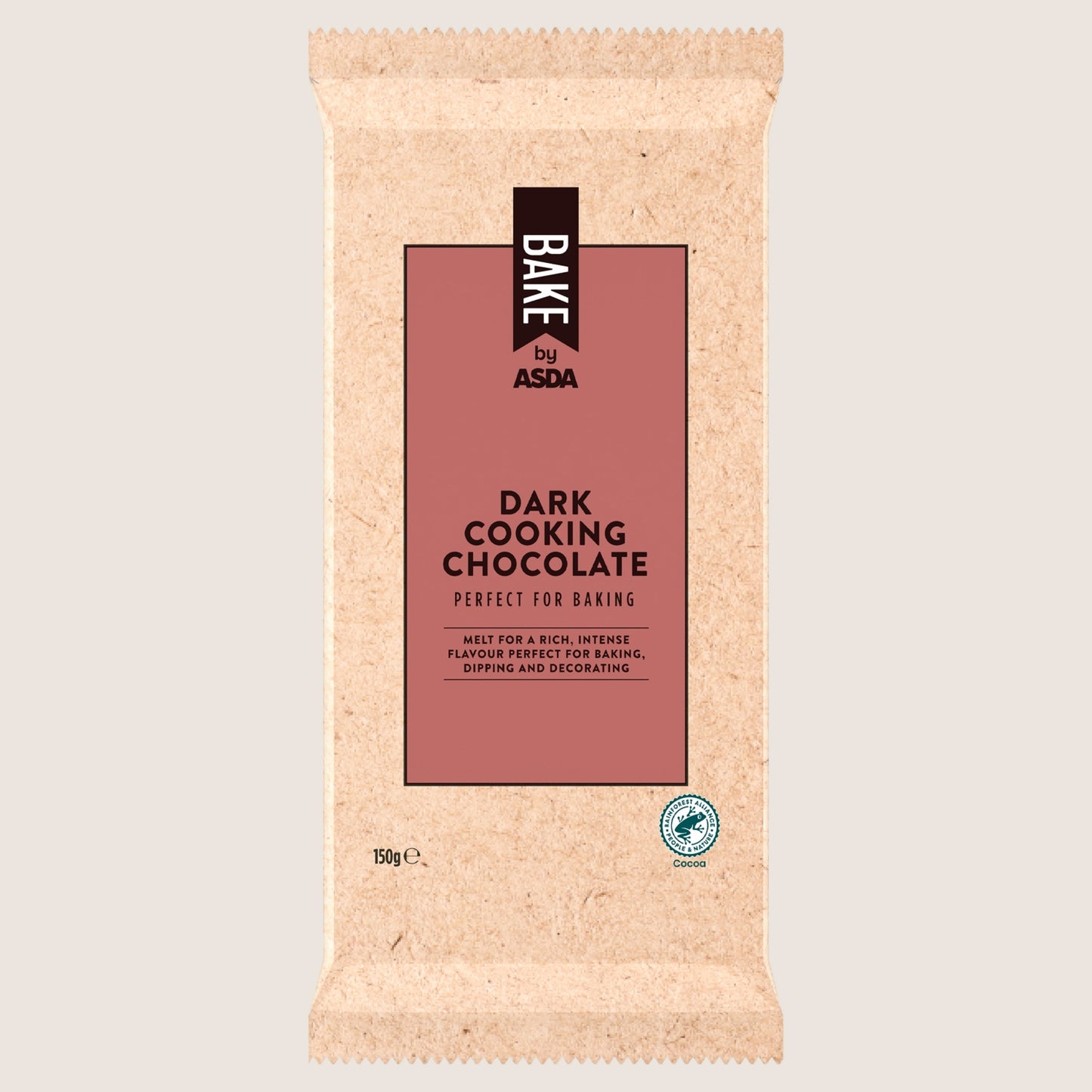 BAKE by ASDA Dark Cooking Chocolate Premium Quality 150g