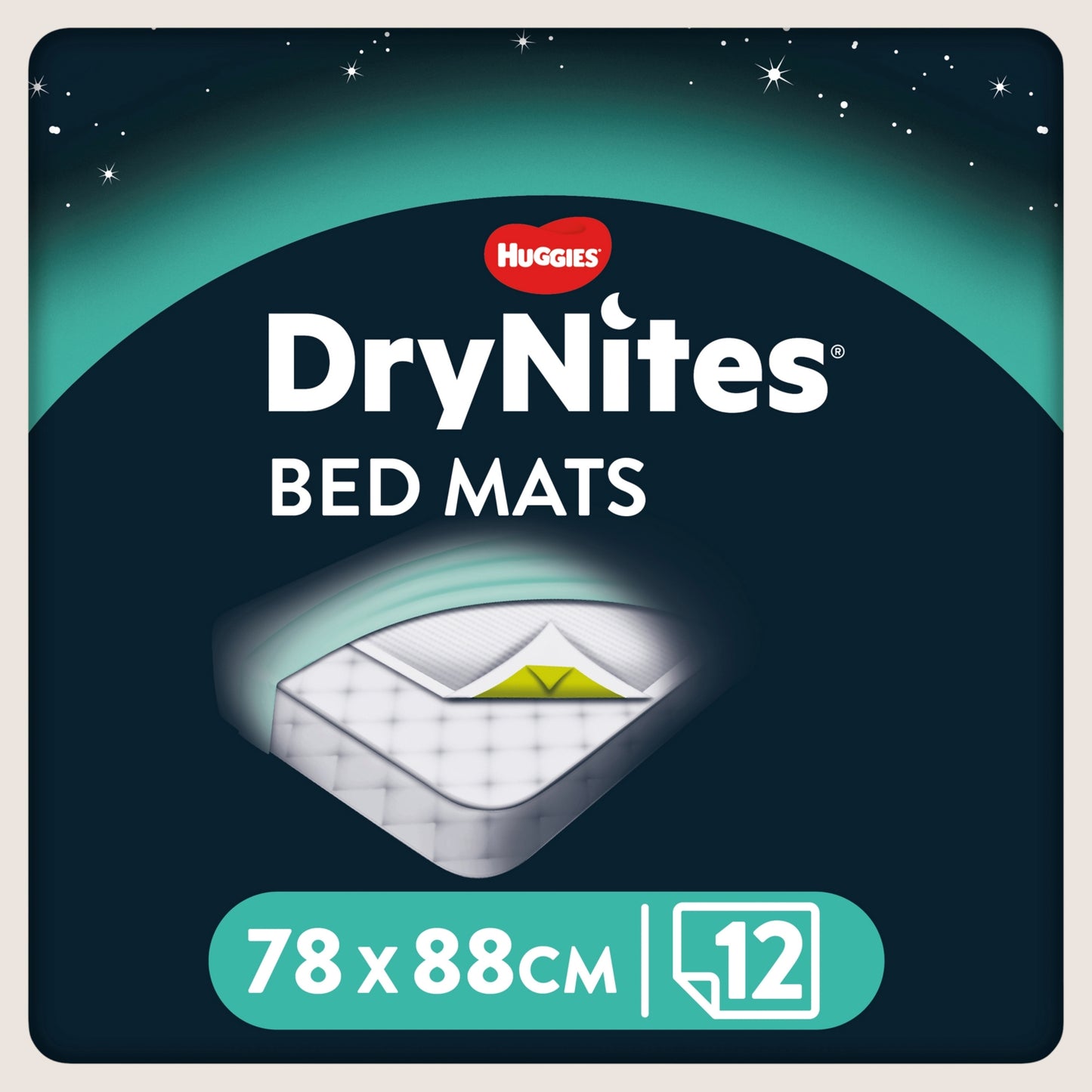 DryNites 12 Bed Mats Gentle Formula