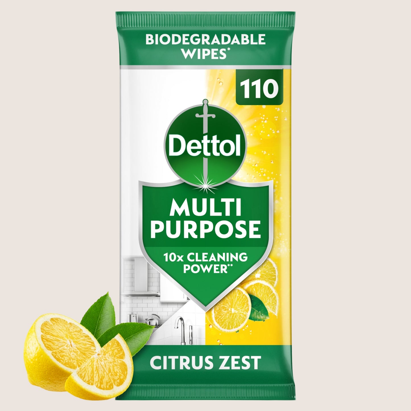 Dettol Multi Purpose Wipes Citrus Zest 110