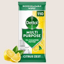 Dettol Multi Purpose Wipes Citrus Zest 110