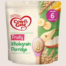 Cow & Gate Fruity Wholegrain Porridge Baby Cereal, 6+ Months 6 Months Plus 125 g