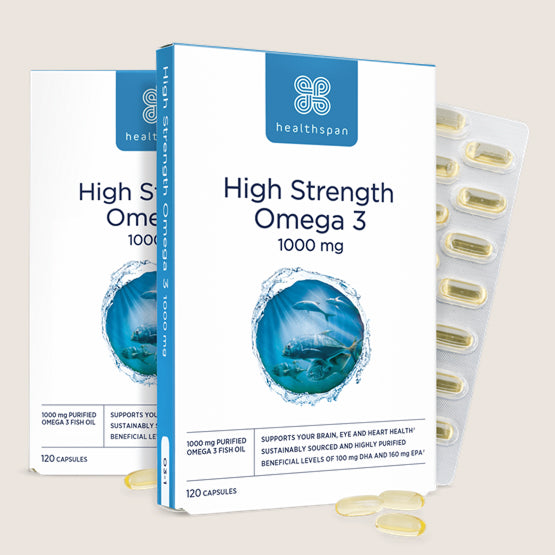 Healthspan High Strength Omega 3 1000mg 240 capsules