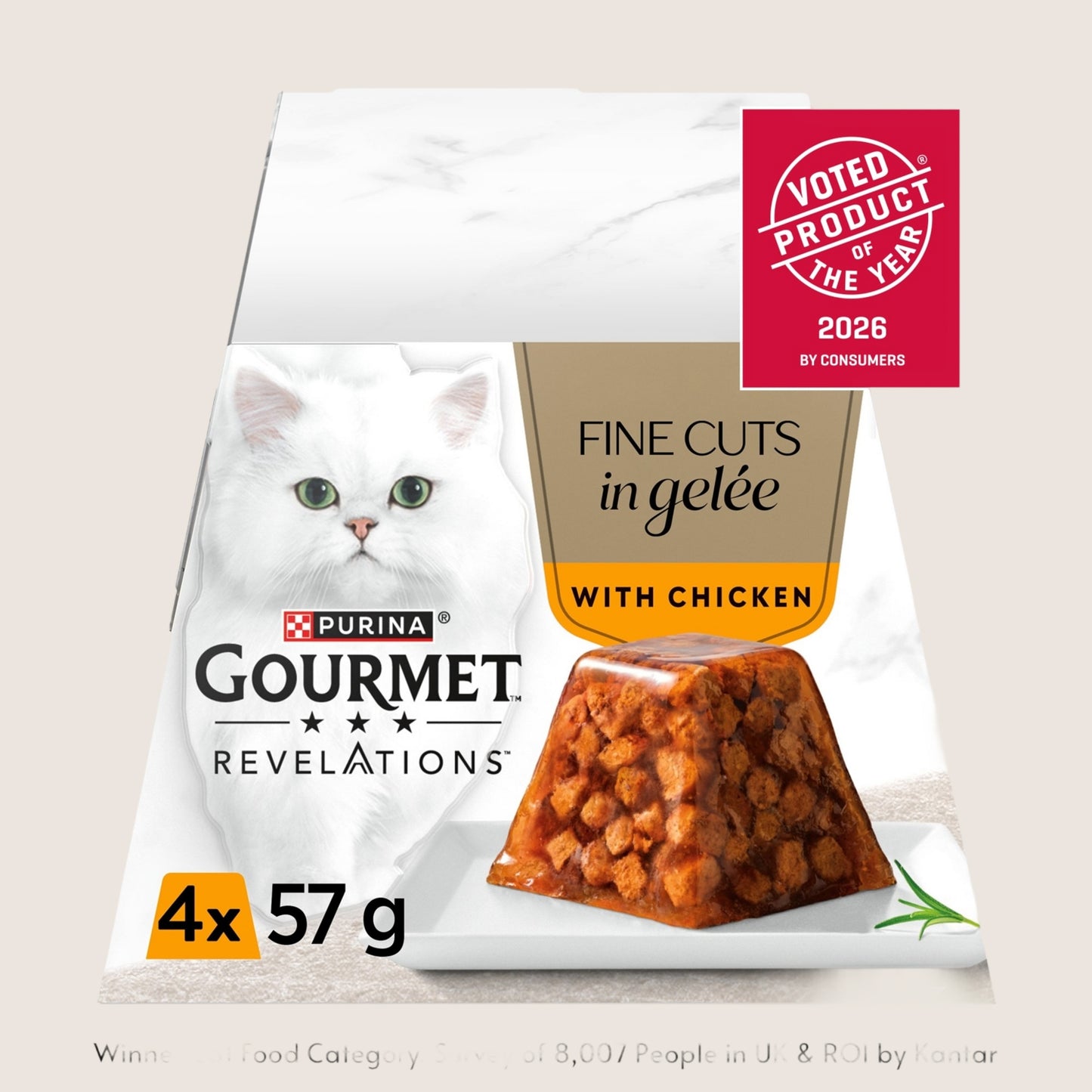 Gourmet Revelations Fine Cuts in Jelly Chicken Wet Cat Food With Taurine 4x57g