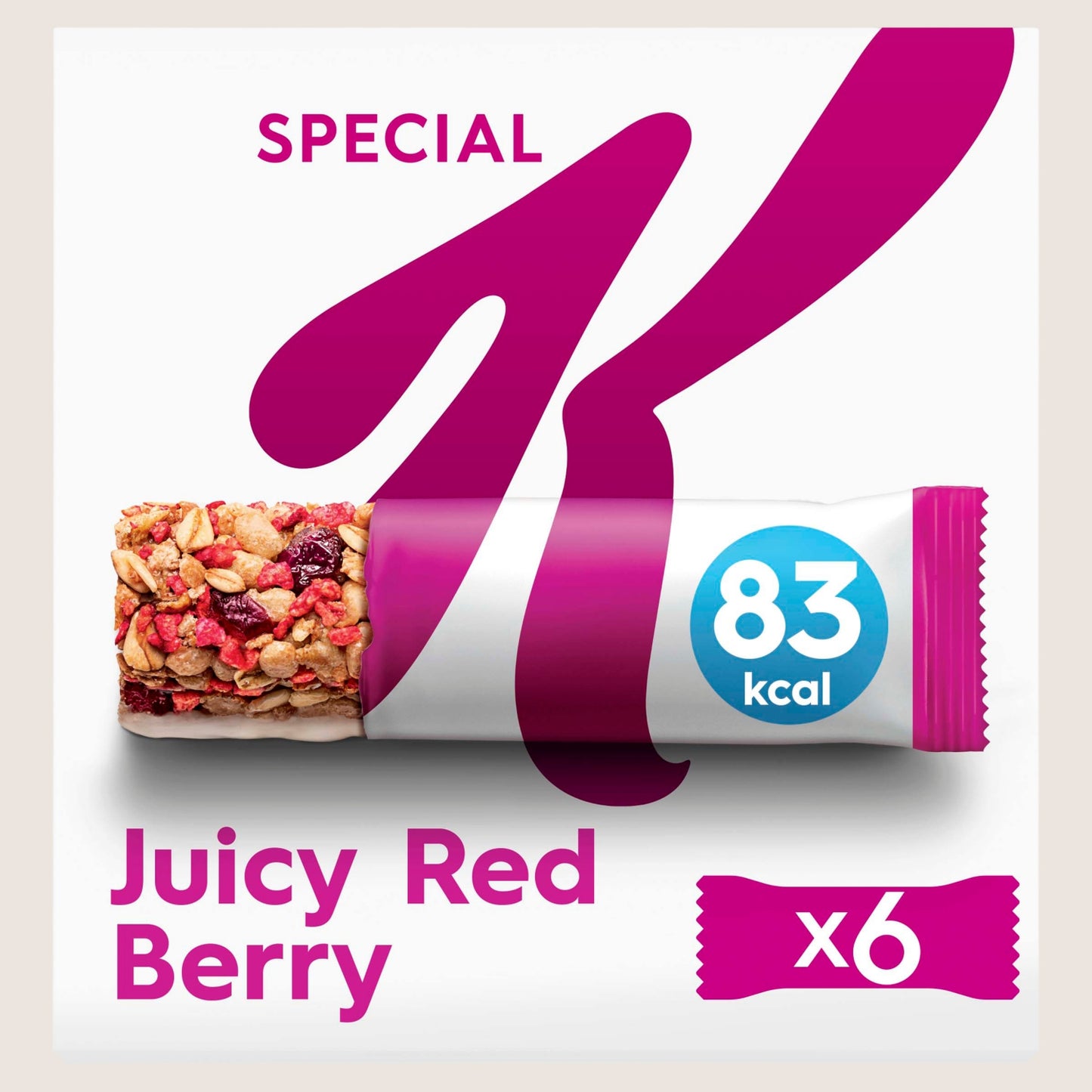 Kellogg's Special K Juicy Red Berry Snack Bars Wholegrain 6x21.5g