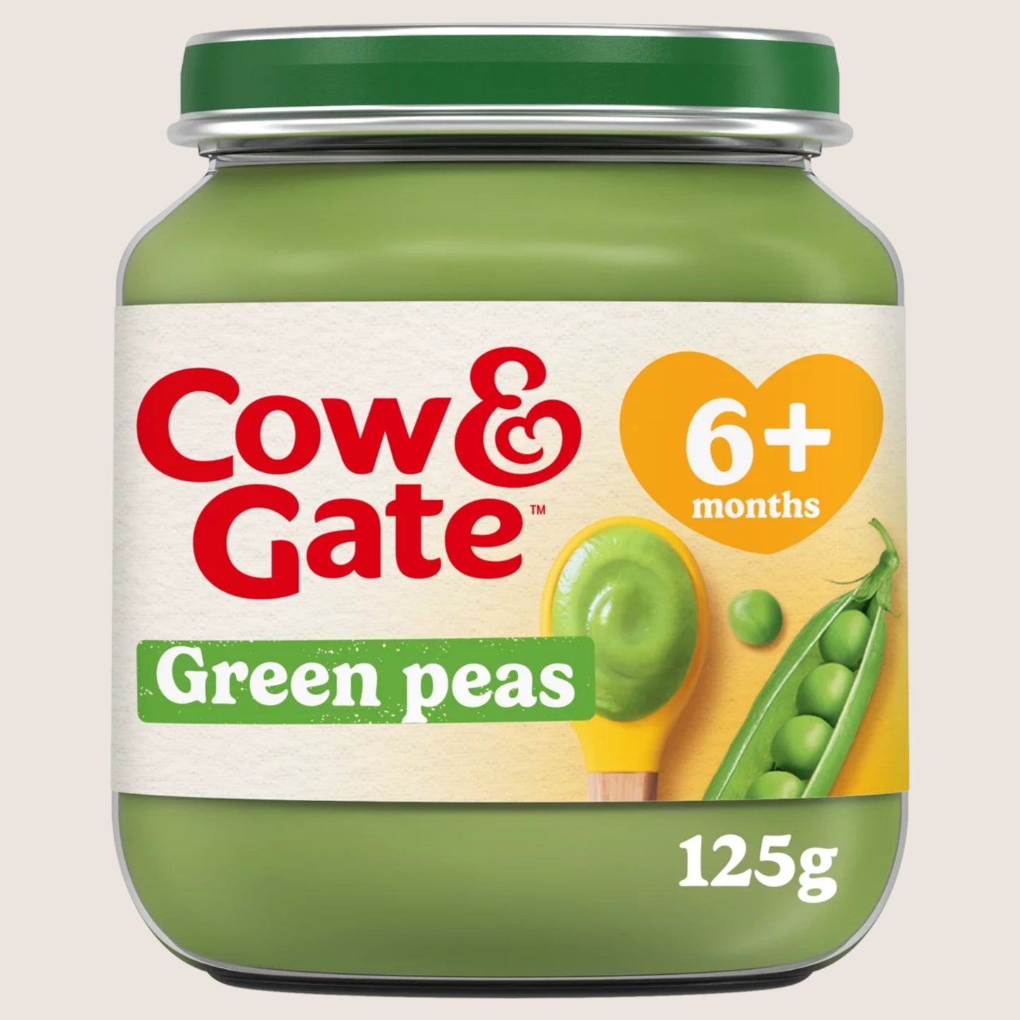 Cow & Gate Peas Baby Food Snack Jar, 6+ Months 6 Months Plus 125g