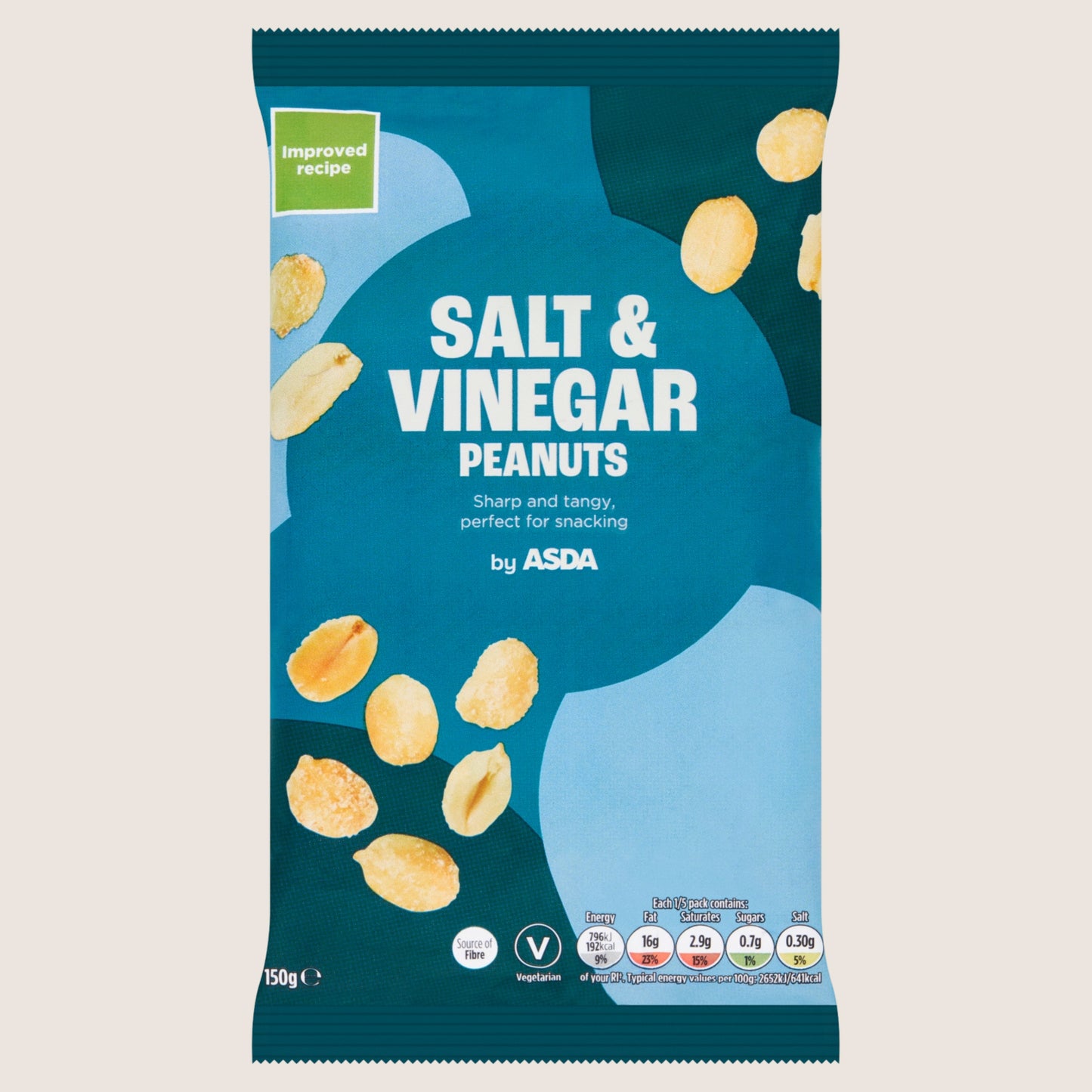 ASDA Salt & Vinegar Peanuts Multipack 150g