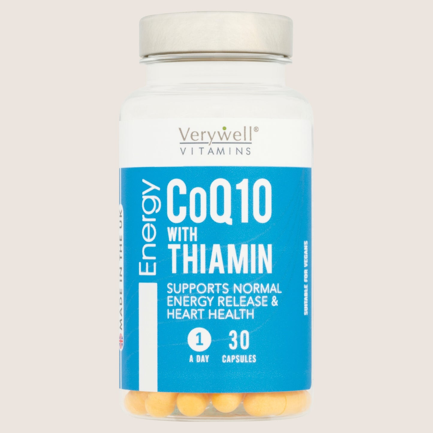 Verywell Vitamins Energy CoQ10 with Thiamin 1 a Day 30 Capsules