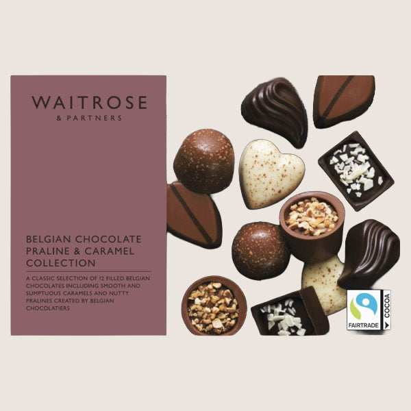 Waitrose Belgian Choc, Praline & Caramel Box Quality Choice 148G