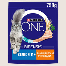 Purina ONE Senior 11+ Chicken Dry Cat Food Senior Formula 750g