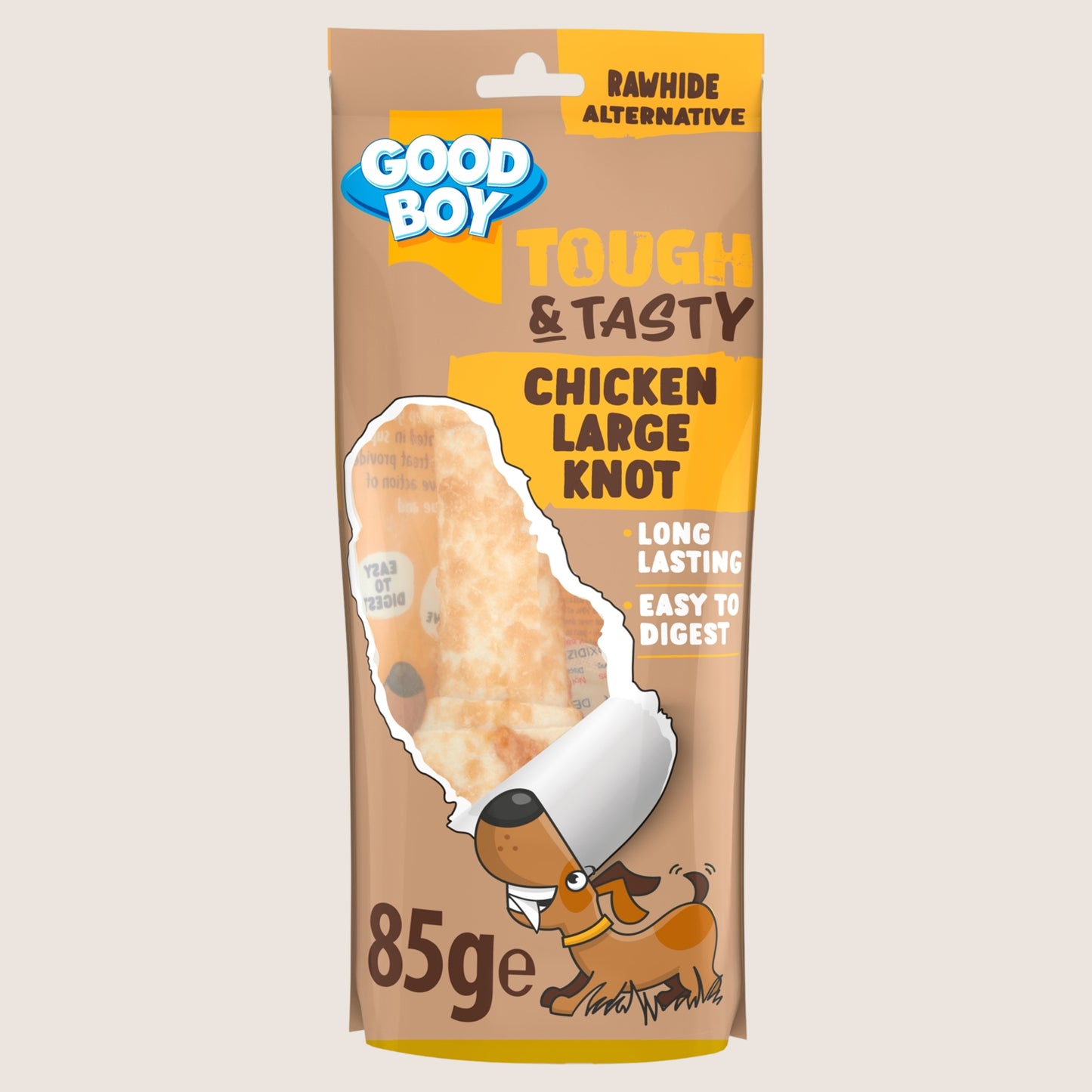 Good Boy Tough & Tasty Dog Treats Large Knot Nutritionally Complete 85g
