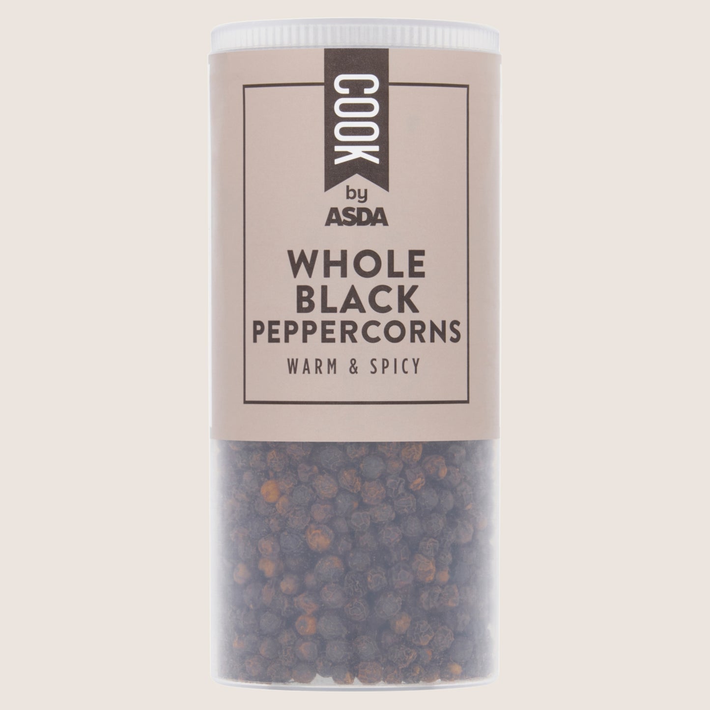 Cook by ASDA Cook Whole Black Peppercorns No Artificial Additives 106g
