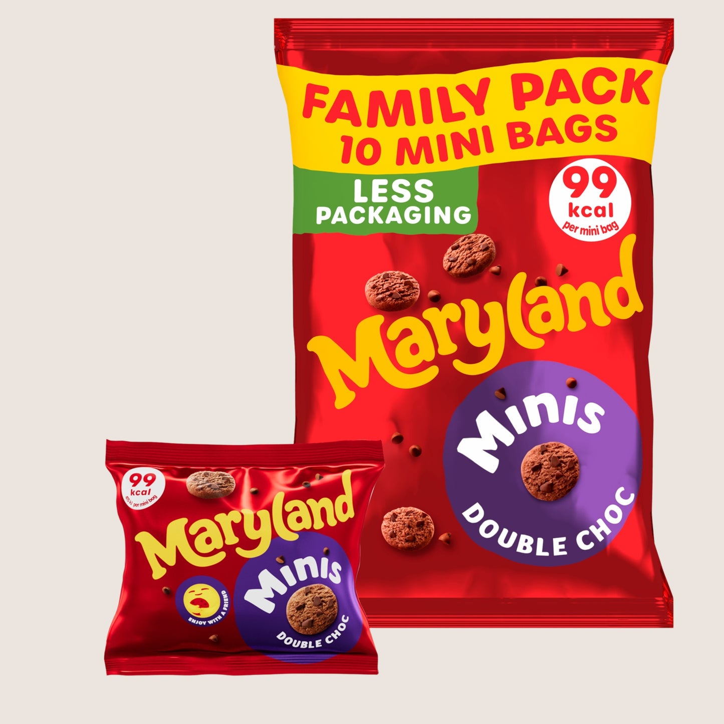 Maryland Cookies Minis Double Chocolate 10 Multipacks Chocolate