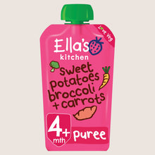Ella's Kitchen Sweet Potatoes Broccoli + Carrots from 4 Months 4 Months Plus 120g