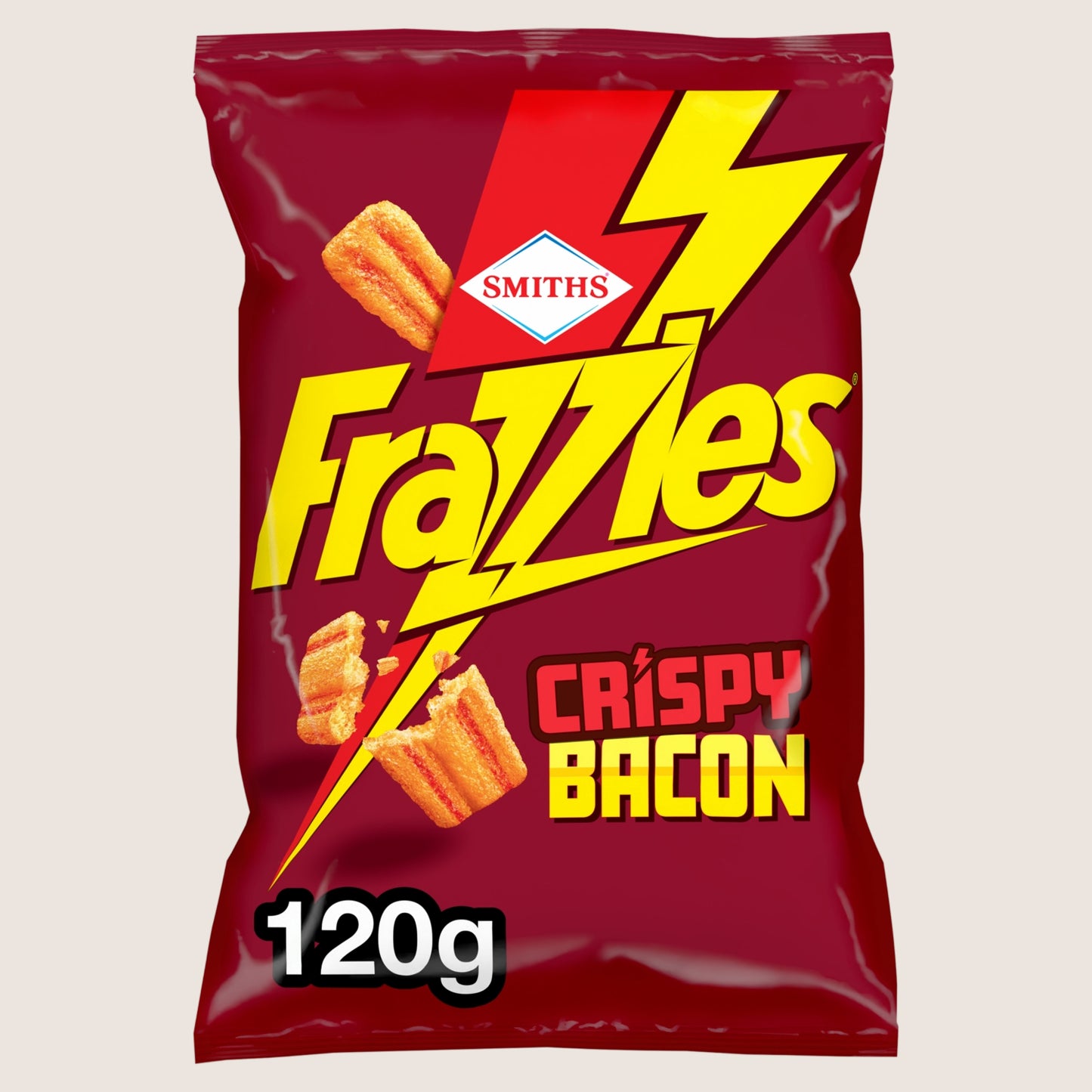 Smiths Frazzles Bacon Crisps Sharing Bag Sharing Size 120g