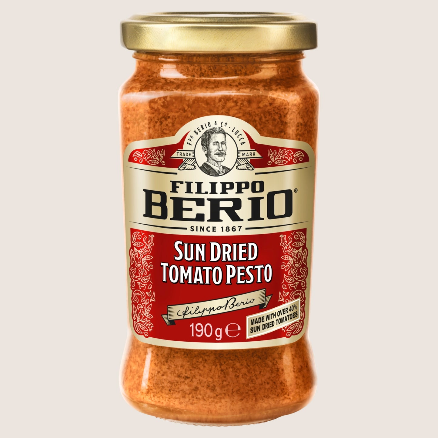 Filippo Berio Sun-Dried Tomato Pesto No Artificial Additives 190g