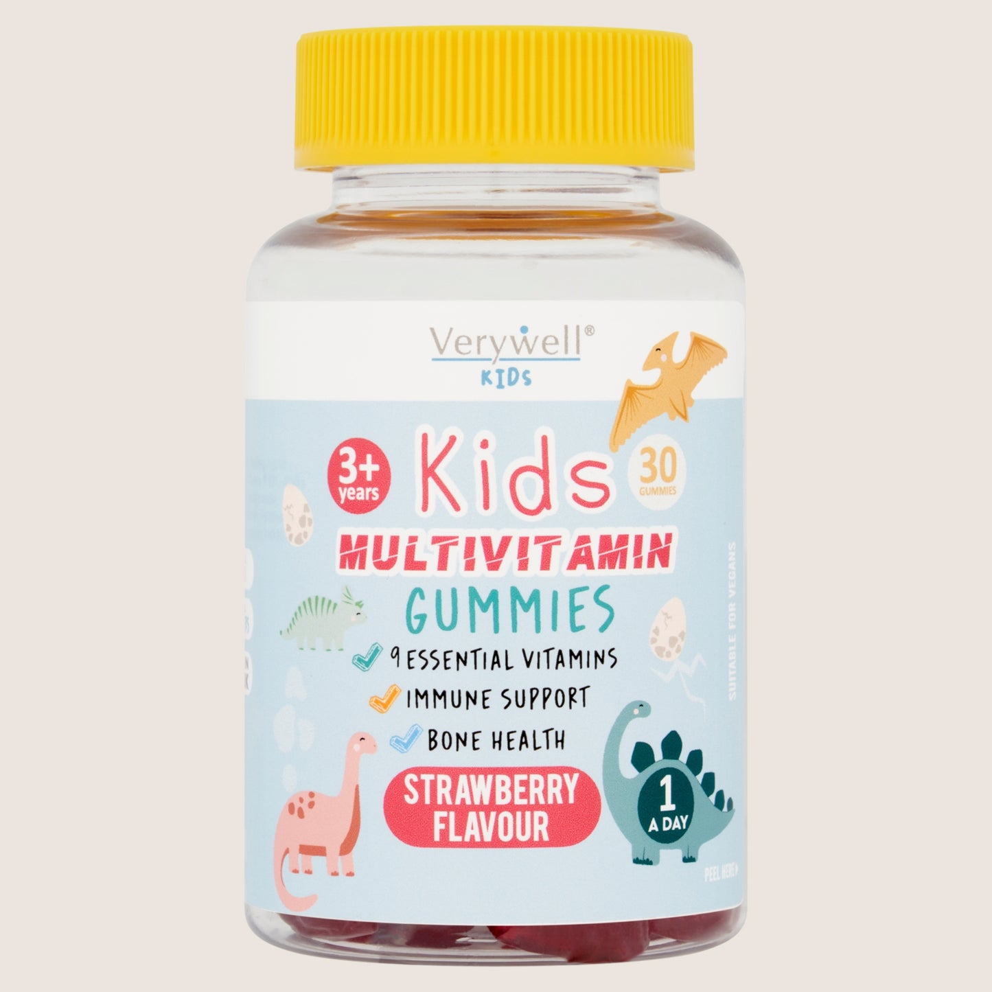 Verywell Kids Multivitamin Gummies Strawberry Flavour 30 Gummies