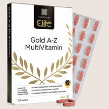 Healthspan Elite Gold A−Z Multivitamin Vegan Friendly 120 tablets