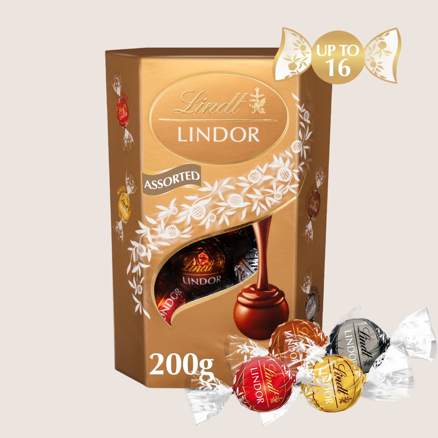 Lindt Lindor Assorted Chocolate Truffles Box 200g