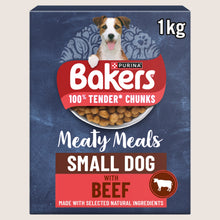 Bakers Meaty Meals Small Dog Beef Dry Dog Food Complete Nutrition 1kg