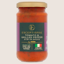 Exceptional by ASDA Tomato & Grilled Pepper Stir-in Sauce No Artificial Additives 190g