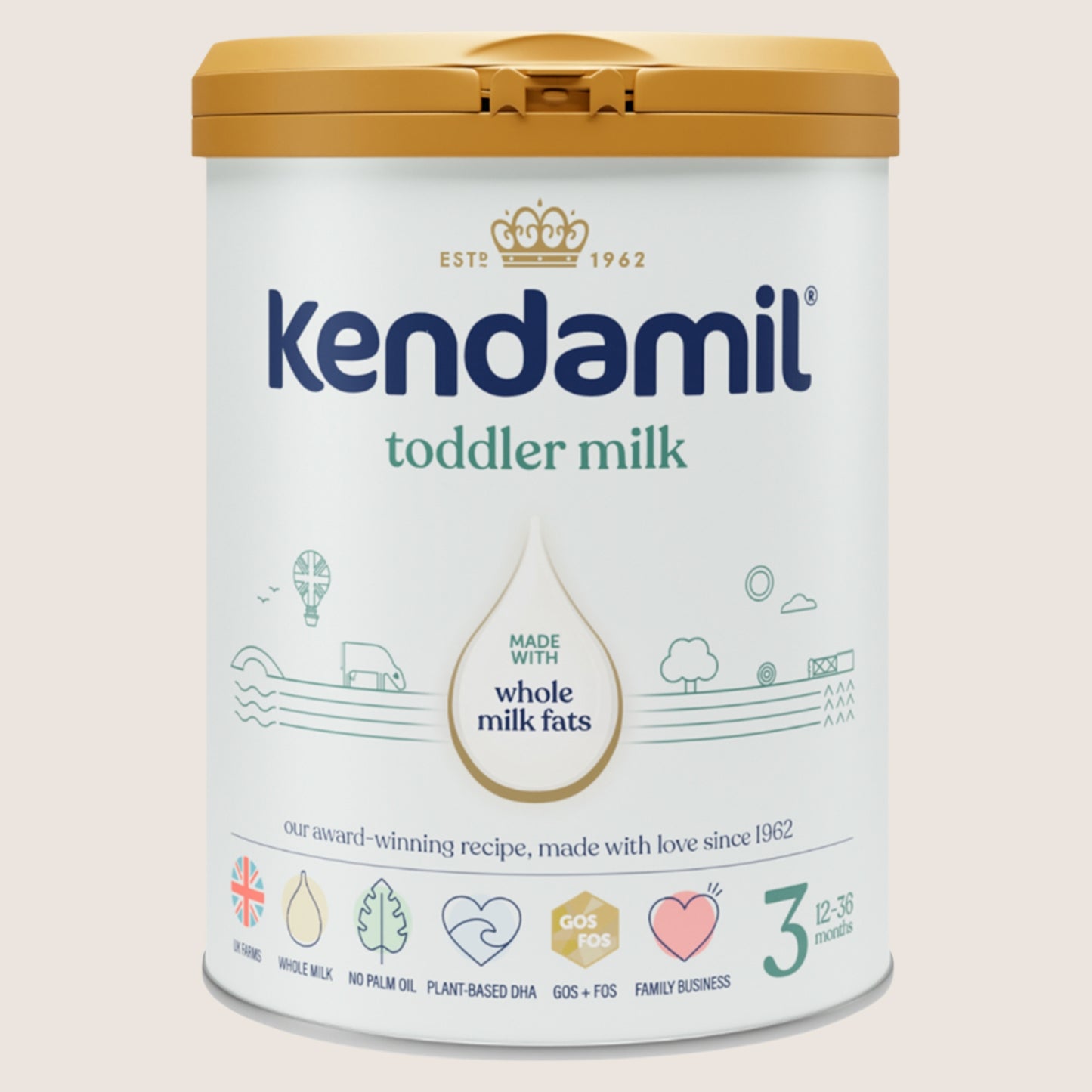 Kendamil Toddler Milk 3 12-36 Months 6 Months Plus 800g