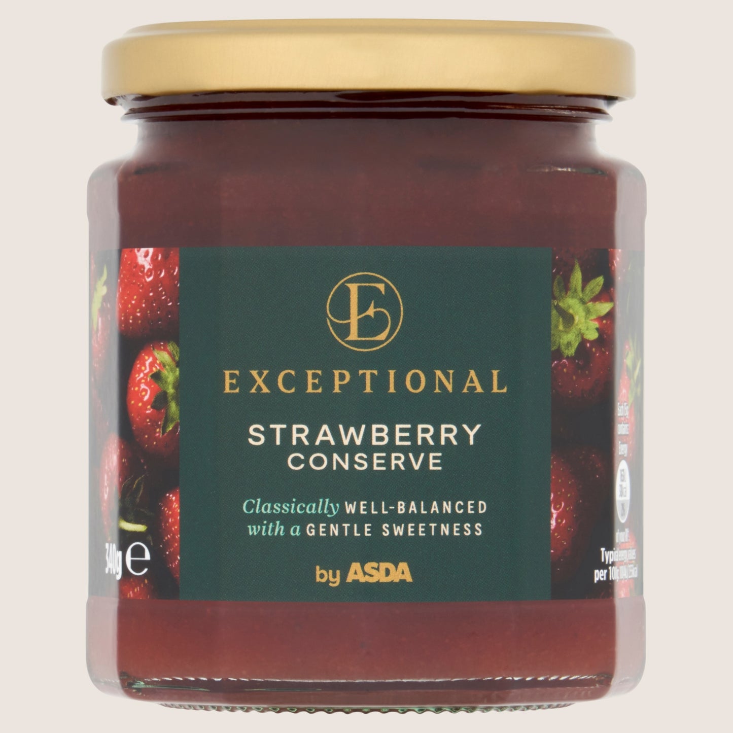 Exceptional by ASDA Strawberry Conserve Premium Recipe 340g