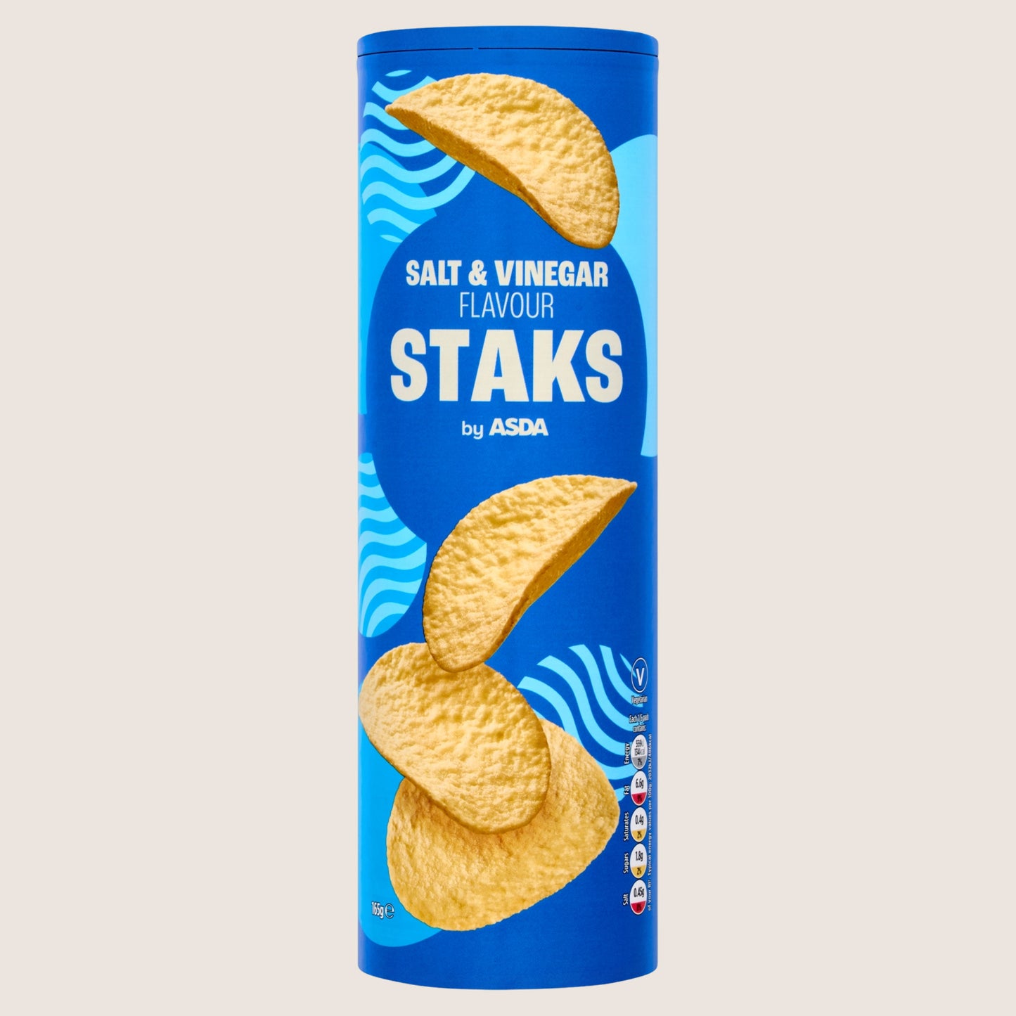 ASDA Salt & Vinegar Flavour Staks No Artificial Additives 165g
