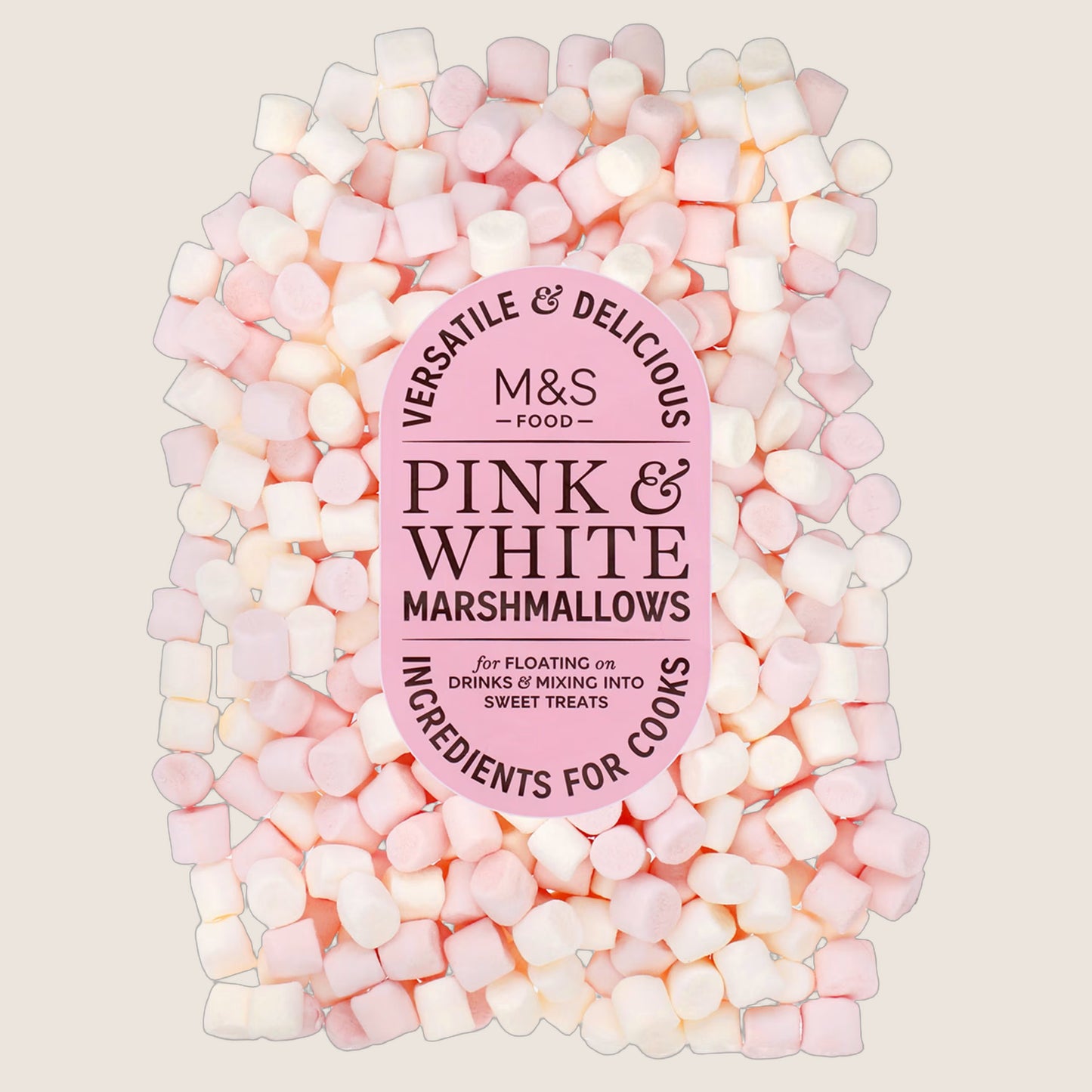 M&S Pink & White Marshmallows 125 g