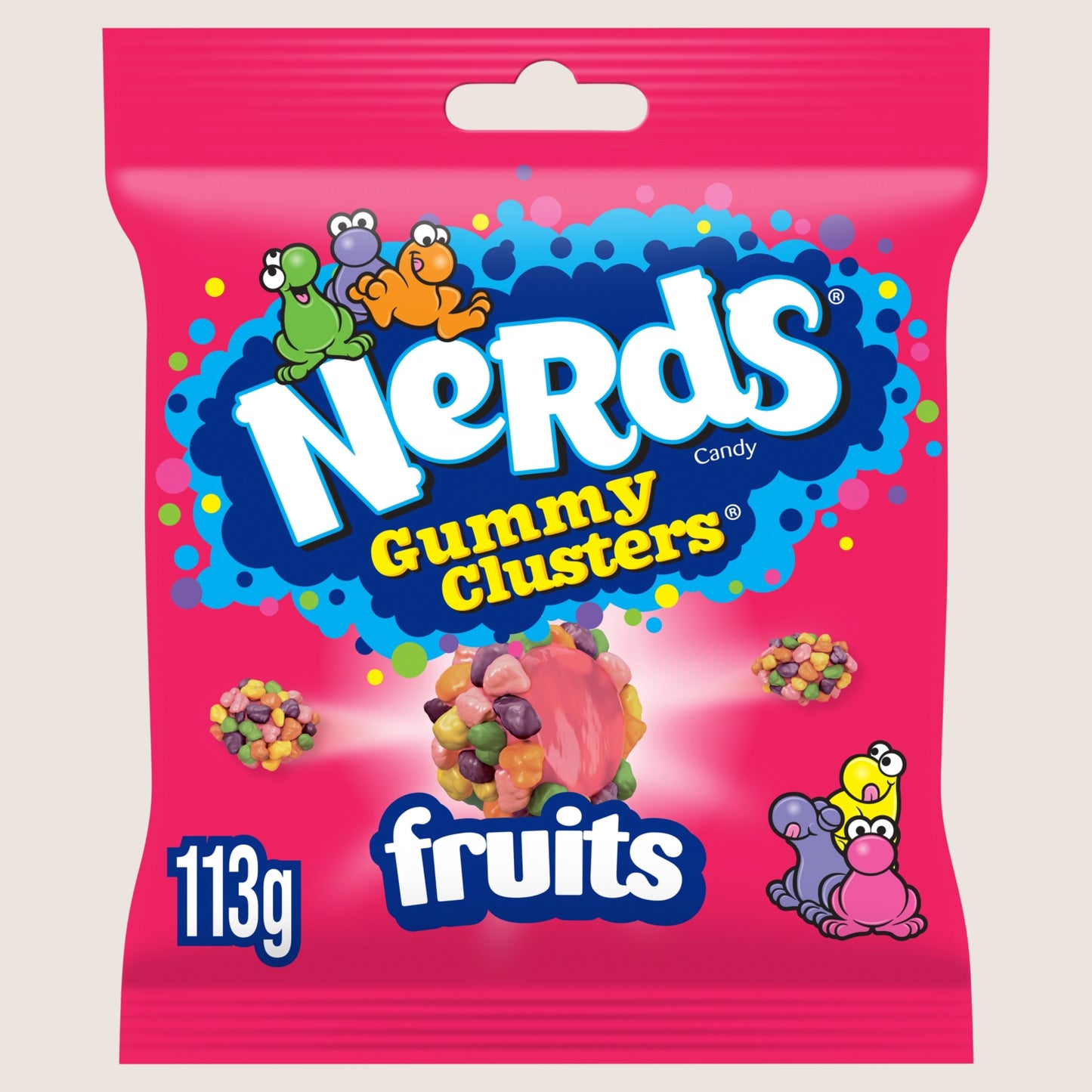 Nerds Gummy Clusters Fruit-Flavour Candy 113g