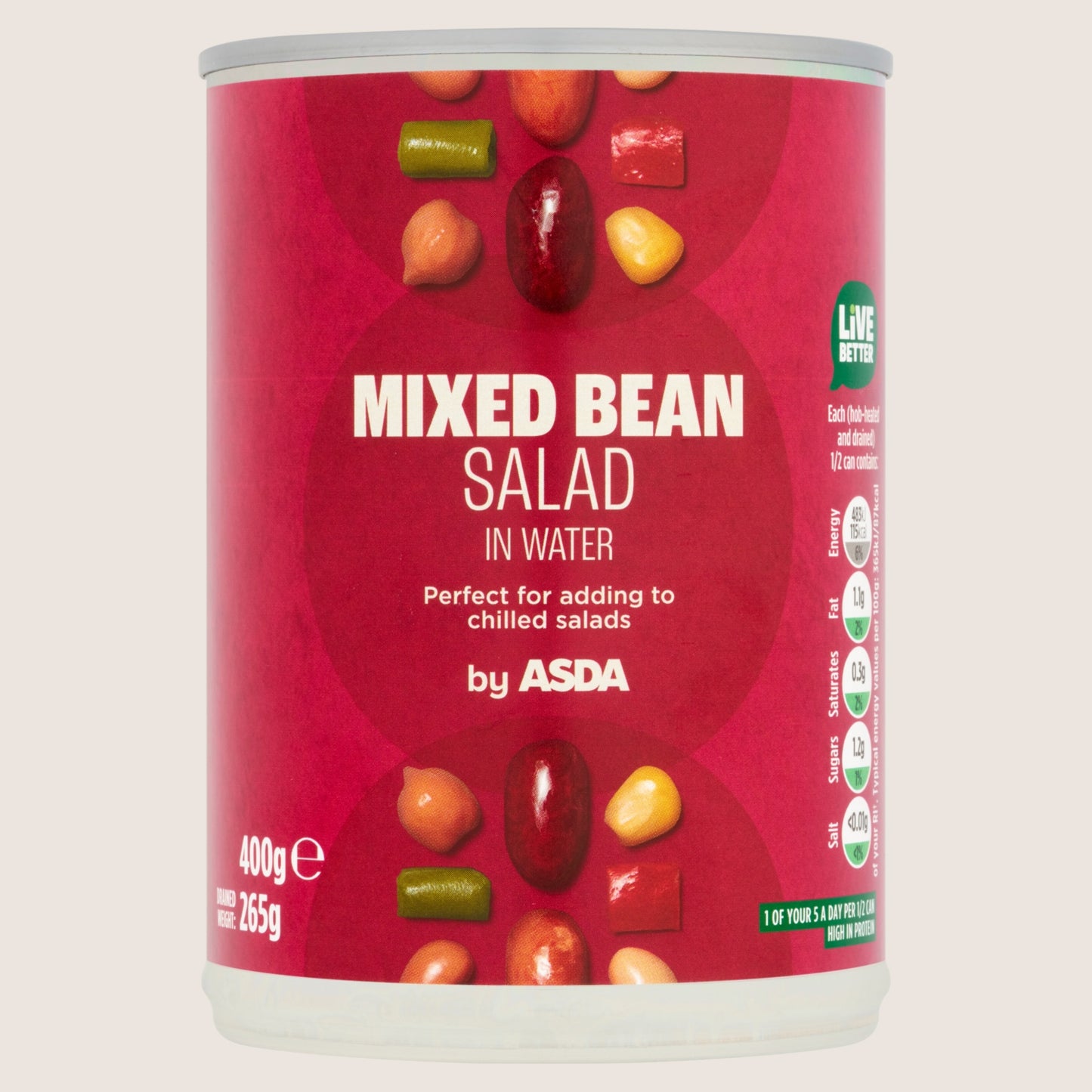 ASDA Mixed Bean Salad in Water In Spring Water 400g