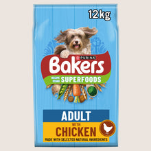 Bakers Superfoods Chicken with Vegetables Dry Dog Food Complete Nutrition 12kg