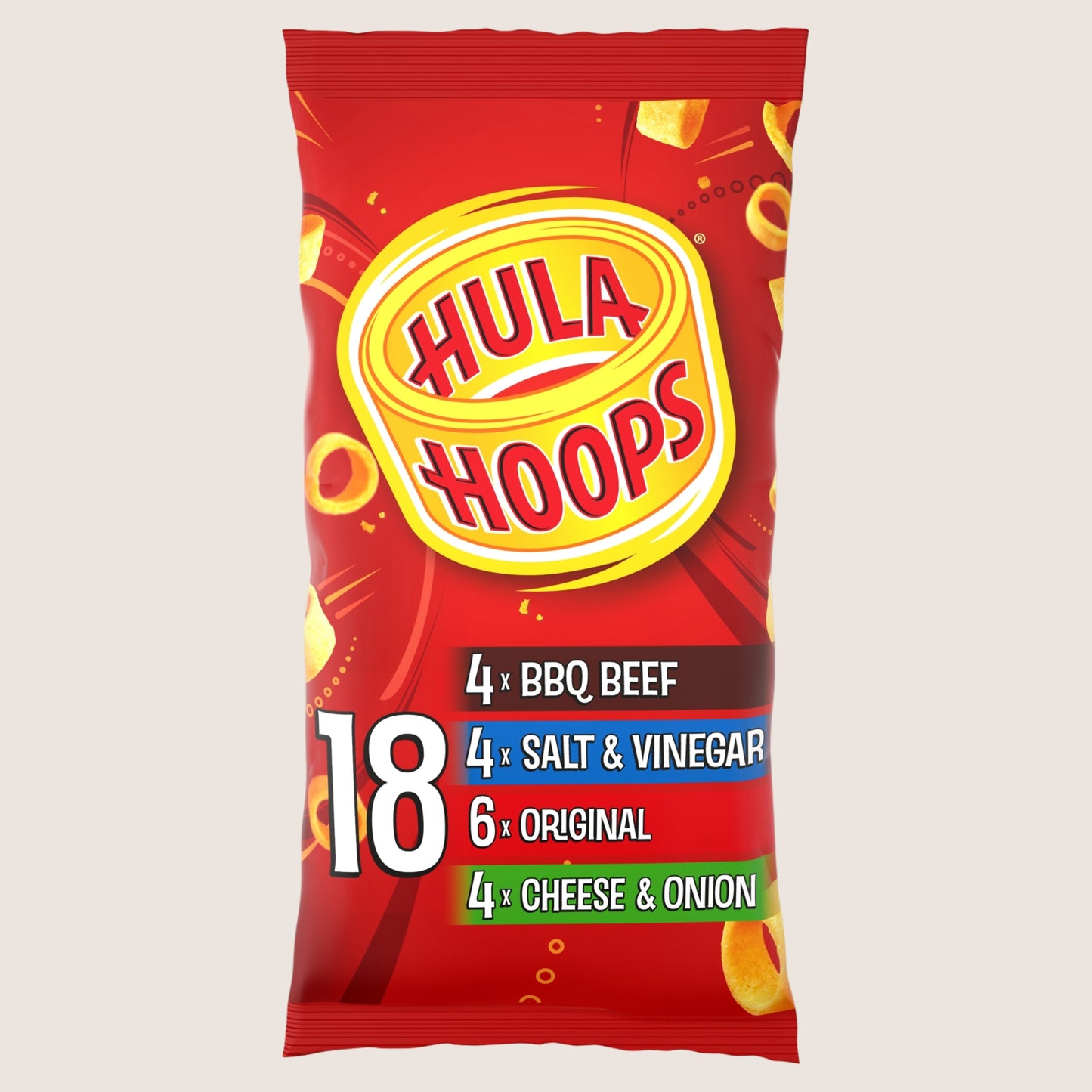 Hula Hoops Variety Crisps No Artificial Additives 18 Pack