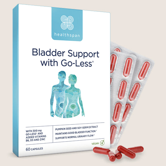 Healthspan Bladder Support with Go-Less® Vegan Friendly 60 capsules