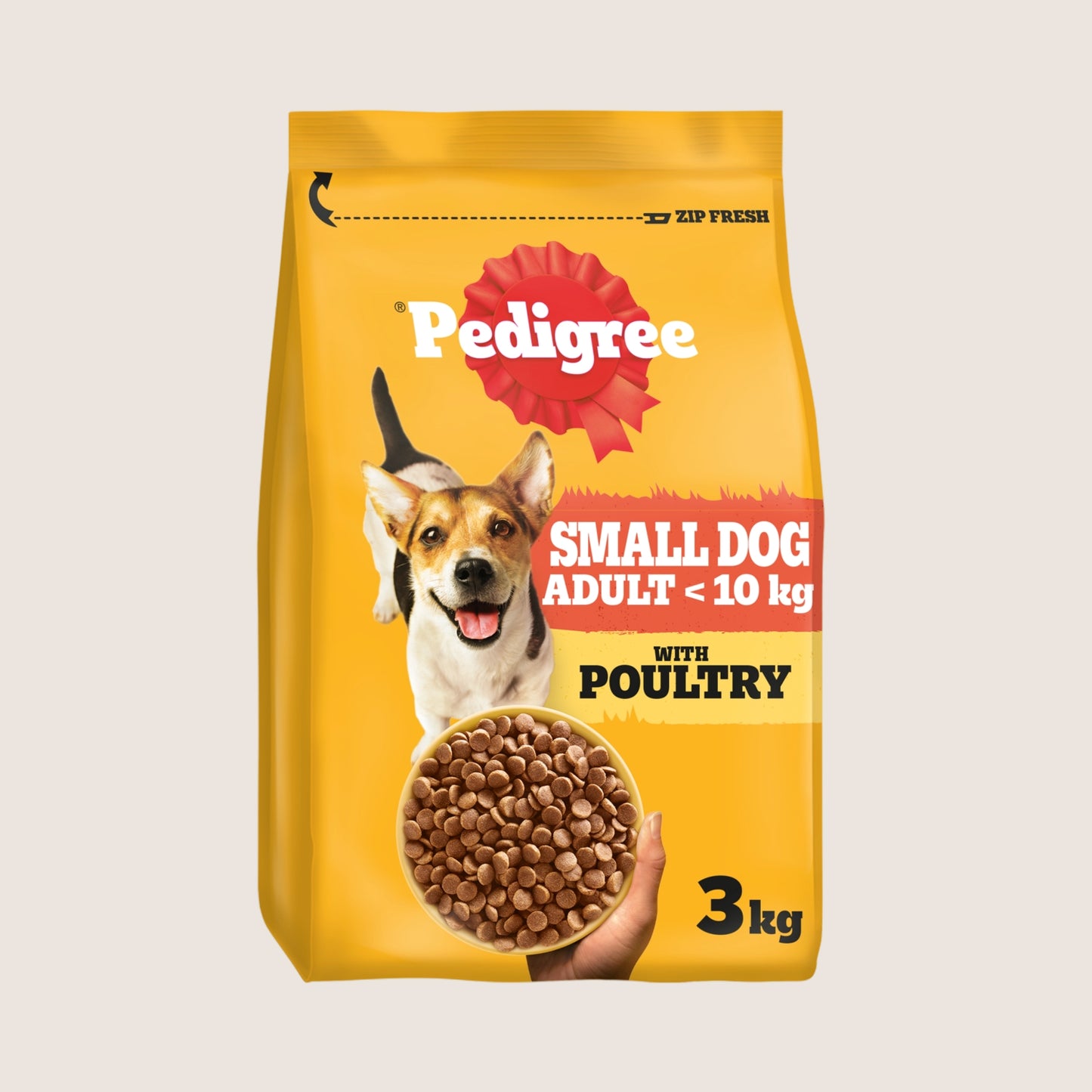 Pedigree COMPLETE™ Adult Small Dog Dry Food Poultry and Vegetables Complete Nutrition 3kg