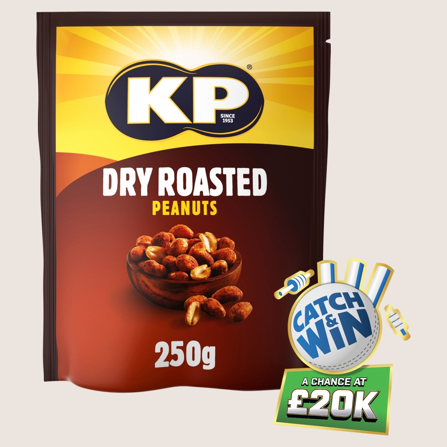 KP Dry Roasted Peanuts Multipack 250g