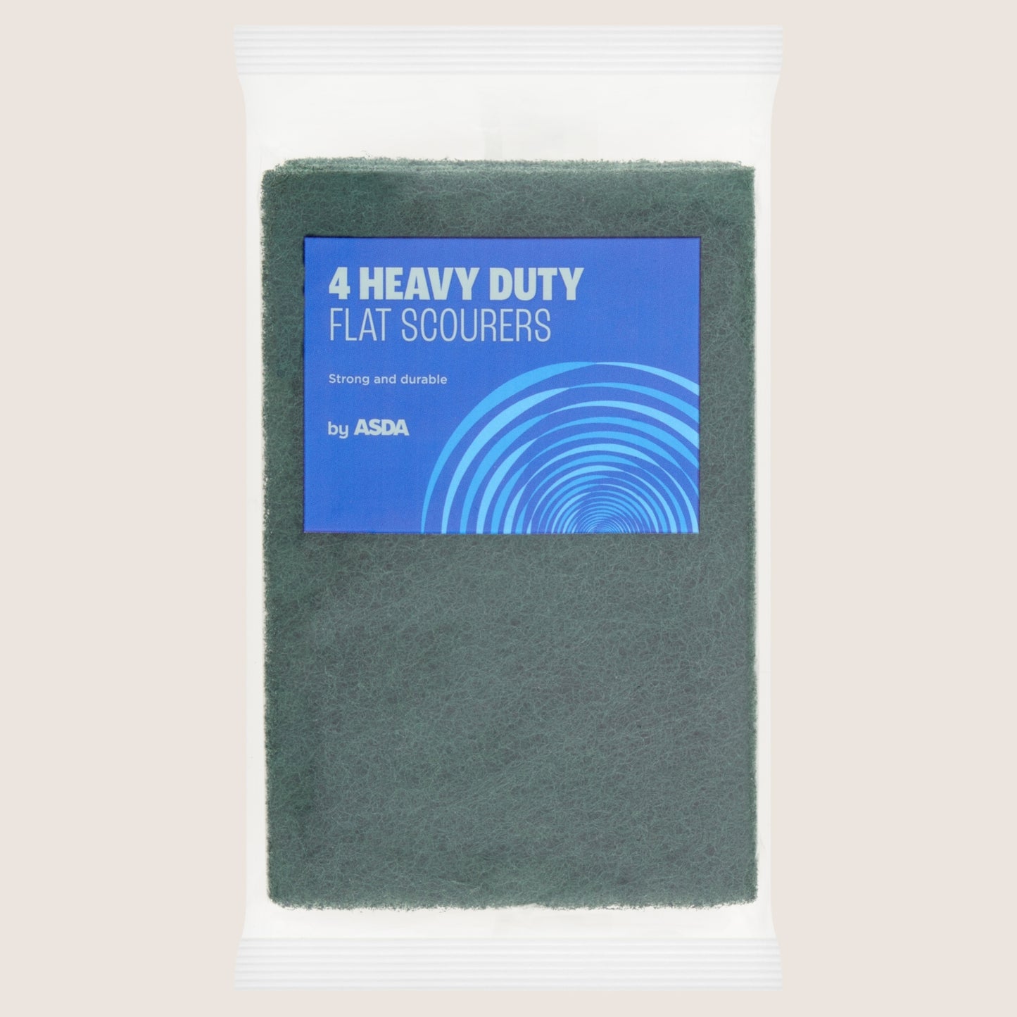 ASDA 4 Heavy Duty Flat Scourers