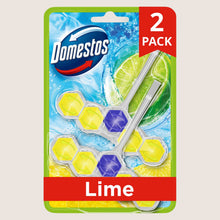 Domestos Power 5 Lime Toilet Rim Blocks 2x 50 g