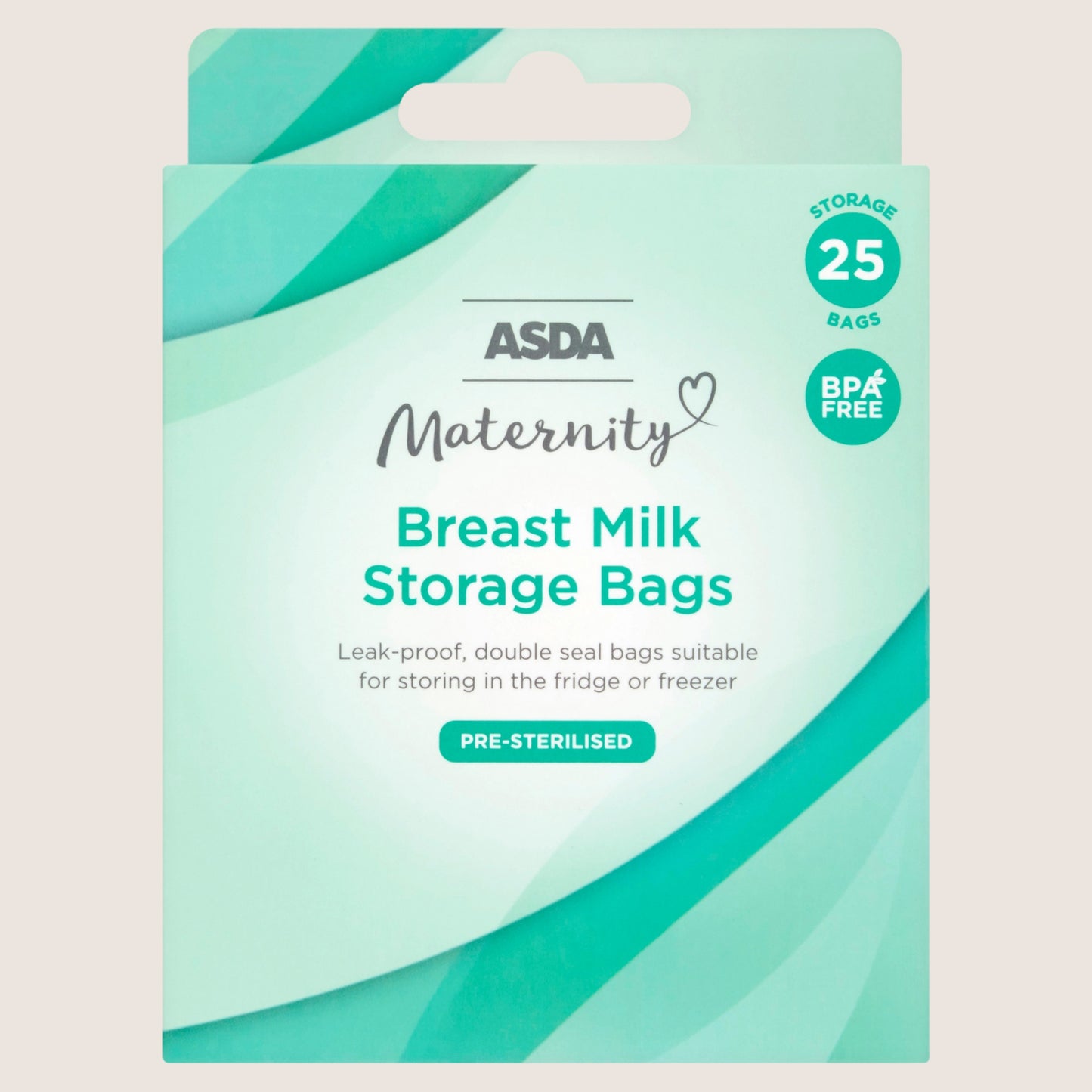 ASDA Maternity 25 Breast Milk Storage Bags Gentle Formula