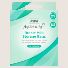 ASDA Maternity 25 Breast Milk Storage Bags Gentle Formula