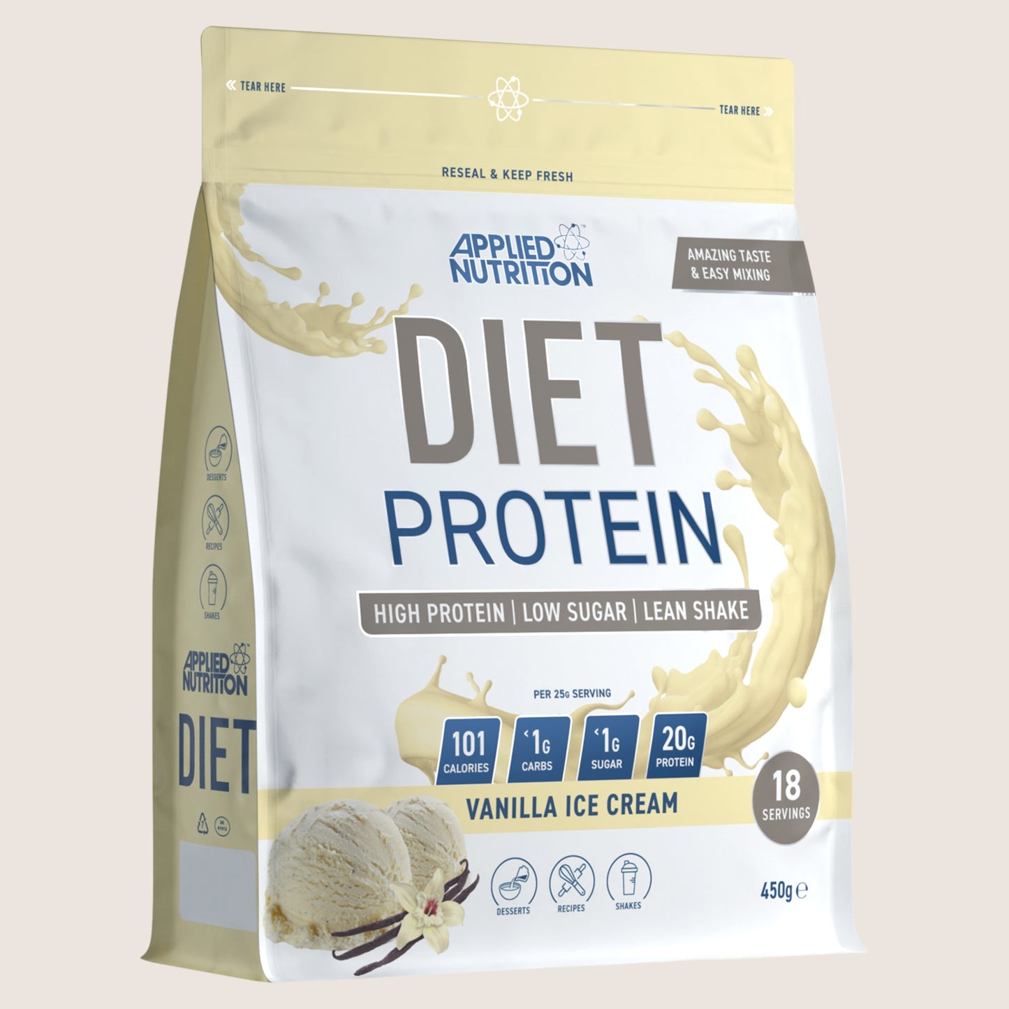 Applied Nutrition Diet Protein Vanilla Ice Cream