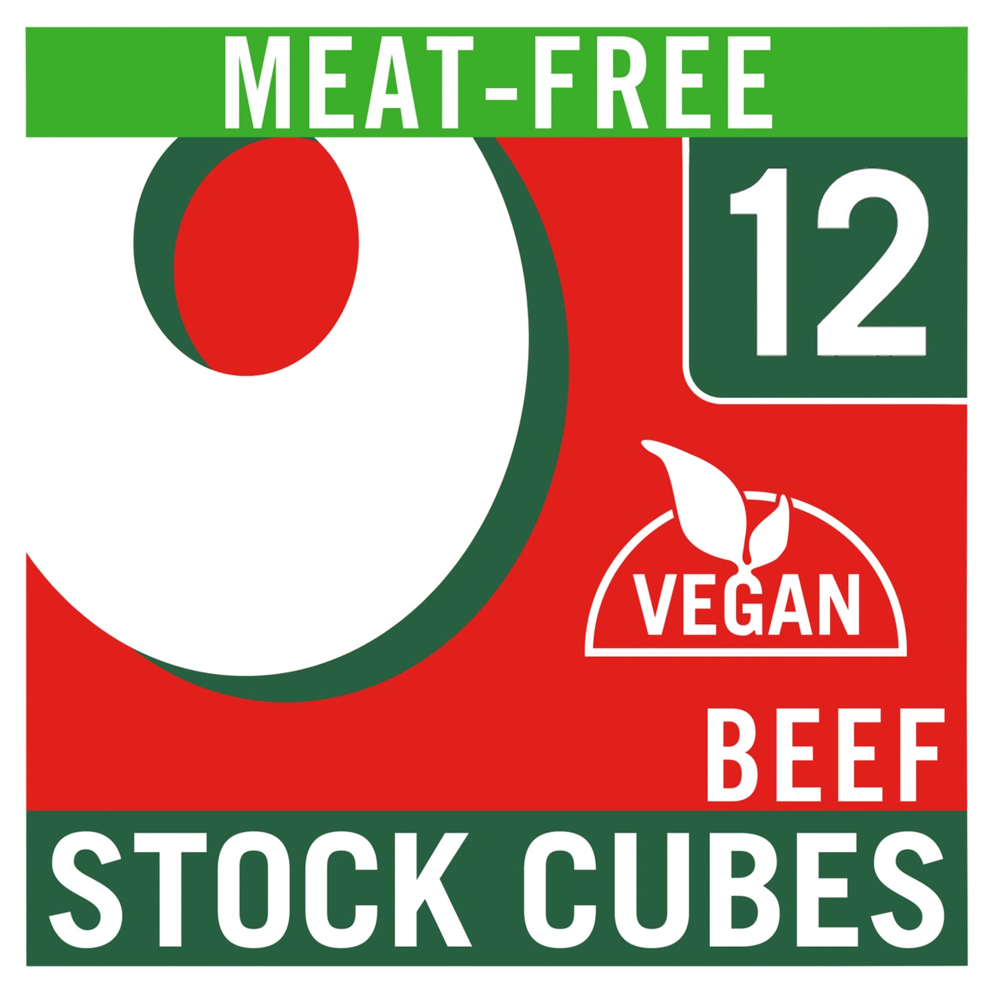 Oxo Oxo 12 Meat-Free Vegan Beef Flavoured Stock Cubes Vegan Friendly 71g