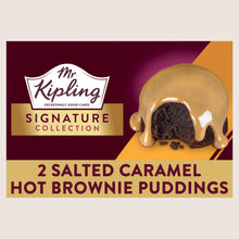 Mr. Kipling Signature Salted Caramel Brownie Puddings Dessert Chocolate Cake x2 No Artificial Additives 105g