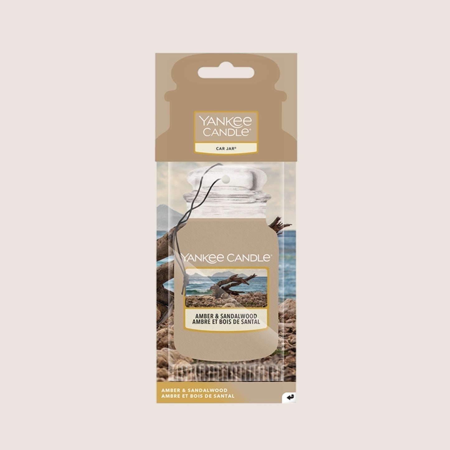 Yankee Candle Car Jar Amber & Sandalwood Air Freshener
