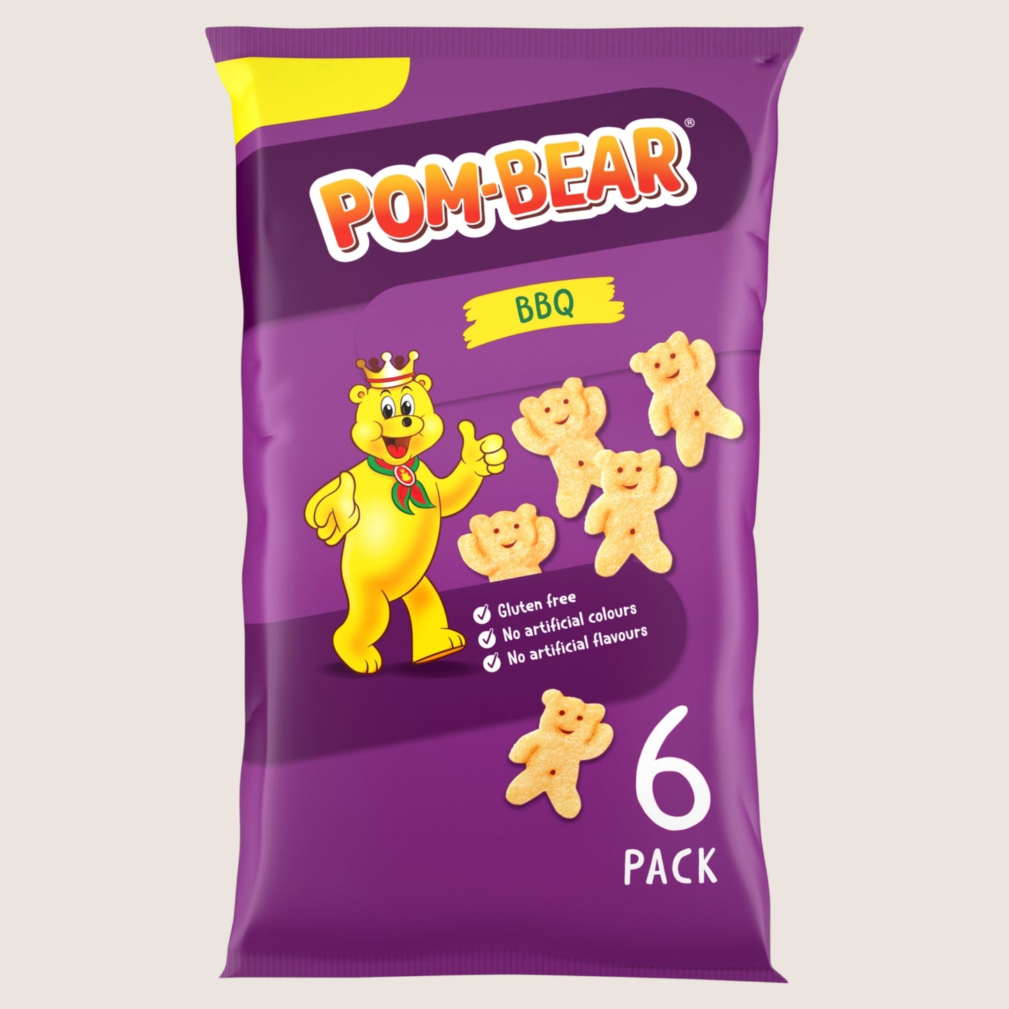Pom Bear BBQ Crisps Gluten Free 6 Pack