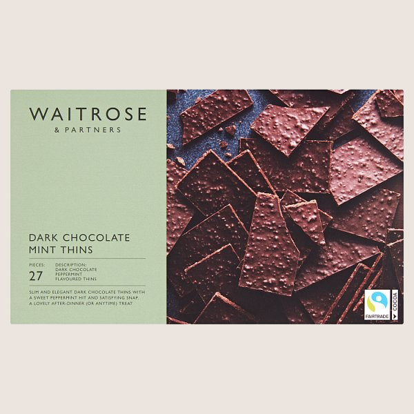 Waitrose Mint Thins Simple Pleasure 150G